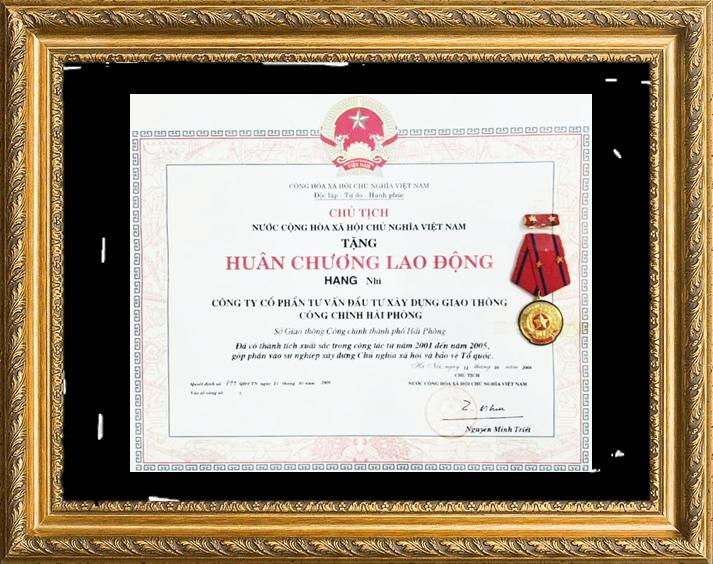Bằng khen Huân chương Lao động trong hồ sơ TCIC